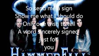 Hammerfall  Send Me A Sign  Lyrics [upl. by Swec]