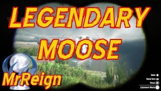 Red Dead Redemption 2  Hunting The Legendary Moose  Moose Antler Trinket [upl. by Zerline184]