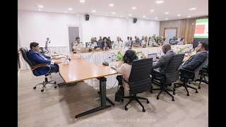 Regionieuws TV Suriname Rachoebarsing verdedigt government take  Doorbraak akkoord vakbond 20 [upl. by Elletsyrk]