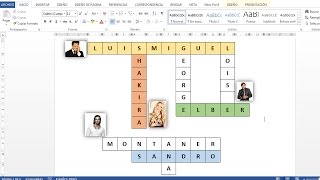 Como hacer un crucigrama en word [upl. by Maritsa269]