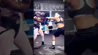 Claressa Shields Destroys Internet Troll in 50 Seconds of Sparring shorts [upl. by Einneg]