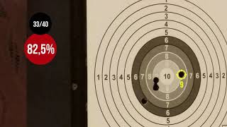 HW 45 Black Star 177  Sight  Shooting target  Accuracy  11 m  12 yds  3 [upl. by Eniahs137]