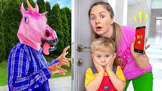 Whos At the Door  More Kids Videos by Diana and Roma Family [upl. by Budworth]