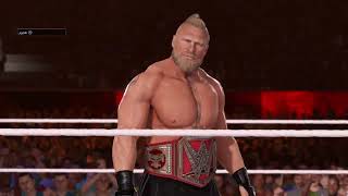 WWE 2K23 Brock Lesnar vs Shelton Benjamin  Video number four hundred and seventysix 476 [upl. by Kitchen]