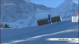 Alexis Pinturault Crash Wengen [upl. by Mersey42]