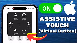 iPhone  How to Turn On Assistive Touch OnScreen Button 2024 [upl. by Schreck]