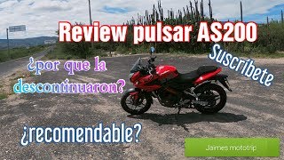 Pulsar AS 200 en español  review AS 200  ¿es recomendable  Jaimes mototrip [upl. by Noryak810]