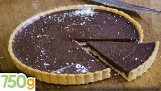 Recette de Tarte au chocolat inratable  750g [upl. by Whang]