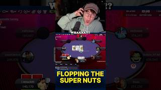 LAYING THE TRAP WITH A STRAIGHT FLUSH 👀👀 poker pokerstars wcoop [upl. by Weinrich495]