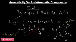 Aromaticity and AntiAromaticity  Huckels Rule Rules for aromaticity and AntiAromaticity [upl. by Aiva]