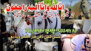 Zuljanah Ka Janaza Tadfeen e Zuljanah Uqaab Badshah Shah Chan Chiragh Rawalpindi Zuljana Syed Kasran [upl. by Elison]