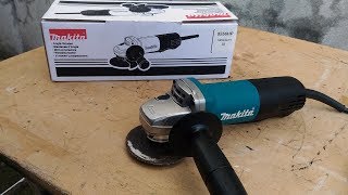 Makita 9556HP Angle Grinder Unboxing Demo and Review [upl. by Eillak]