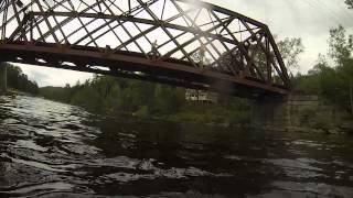 Pemigewasset River Bridge Jump 962013 [upl. by Hastings]