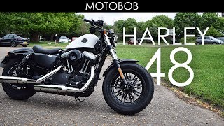 Harley Davidson 48 Test Ride amp Review 2017 Warrs Chelsea [upl. by Jahdal]