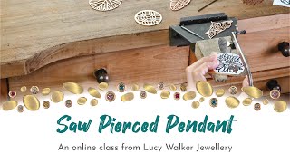 Saw Piercing Tips  How To Make a Saw Pierced Pendant  Metalsmith Academy [upl. by Eednim663]