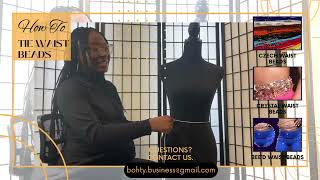 How to tie waist beads 1 WAIST BEAD SHOP [upl. by Sosthena998]