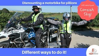 How to dismount your motorbike  with a Pillion [upl. by Noiek]