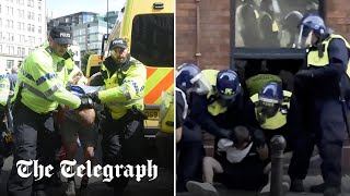 FarRight riots Over 90 arrests made after violence erupts across UK [upl. by Kalagher]