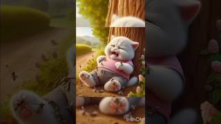 The bees stung the cat catlover shorts tiktok ai kucing [upl. by Lina459]