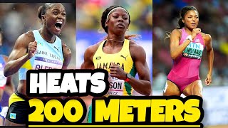 Women 200Meters HEAT Full Race Recap Paris Olympic [upl. by Llehsal605]