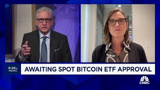 ARK Invest CEO Cathie Wood on spot bitcoin ETF [upl. by Navert]