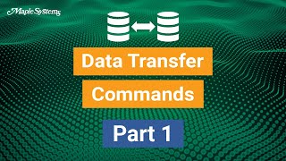 Data Transfer Commands  Part 1 [upl. by Inamik229]