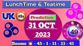 uk49s dobbel prediction for 311023  today uk49s lunchtime prediction  dobbel uk49s [upl. by Mariand]