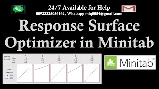 Response optimizer in Factorial design [upl. by Margot]