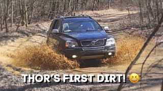 First Time Off Road with my Volvo XC90 V8 ft MercedesBenz 300TE 4Matic [upl. by Yelnahs]