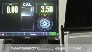 MAJOR Wheel Balancer  CBL3890  Weight Calibration [upl. by Harneen706]