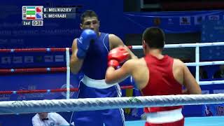 Bektemir Melikuziev UZB vs Sajad Mehrabi IRI Asian Championships 2015 SFs 75kg [upl. by Pia]