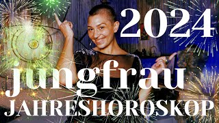 JUNGFRAU 2024 JAHRESHOROSKOP  eine astrologische Energievorschau für ein erfolgreiches 2024 [upl. by Avehstab]