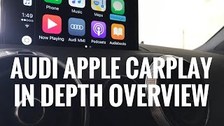 Audi Apple Car Play In Depth Overview [upl. by Anairotciv]