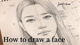 ENG인물드로잉 초보자를 위한 얼굴 쉽게 그리는 방법  How to draw a face for beginners  인물 상상해서 그리기 [upl. by Carrew481]