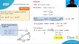ADUNI  REPASO INTENSIVO SAN MARCOS  SEMANA 03  TRIGONOMETRÍA [upl. by Morice]
