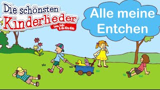 Alle meine Entchen  Kinderlied mit Text zum mitsingen [upl. by Sihonn]