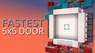 Minecraft The BEST 5x5 Piston Door Broken in 1182 [upl. by Elly]