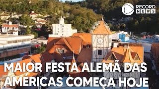 Oktoberfest Blumenau maior festa alemã das américas começa hoje [upl. by Micah773]