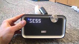 August Bluetooth Lautsprecher Radio SE 55 kraftvoller Bass Wecker [upl. by Odnumyer]