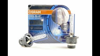 OSRAM Xenarc Cool Blue Boost D2S  Color amp Intensity Comparison [upl. by Nywrad]