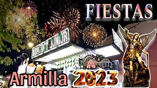 Fiestas De Armilla 2023 🎢🎠🥨  San Miguel Arcángel 🎉🌠 [upl. by Ahsetan]