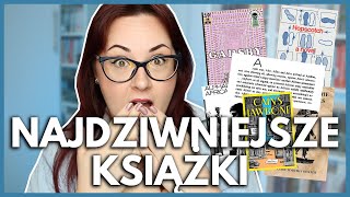 10 NAJDZIWNIEJSZYCH I NAJBARDZIEJ NIETYPOWYCH KSIĄŻEK 😳  książki bez quotEquot Żuchwa Kaina i inne [upl. by Charron]