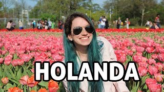 Parque de Tulipas na HOLANDA e Haarlem como economizar [upl. by Jaime606]