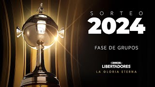 EN VIVO  SORTEO DE LA FASE DE GRUPOS  CONMEBOL LIBERTADORES 2024 [upl. by Bridwell365]