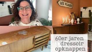 60er jaren dressoir opknappen  Kringloop upcycle  vintage dressoir [upl. by Ermeena944]