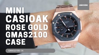 Mini CasiOak GMAS2100 Rose Gold Steel Case Kit GMAS21001A [upl. by Anat]