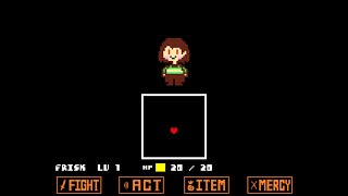 Unitale Chara戦undertale fangame PacifistEnding [upl. by Milty]