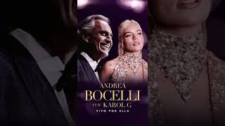 Andrea Bocelli KAROL G para un nuevo dueto ‘Vivo por Ella’ [upl. by Katuscha]