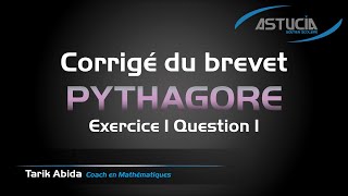 Théorème de Pythagore 3ème Sujet brevet [upl. by Nerfe]