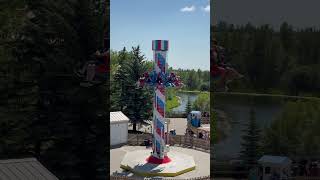 Drop Tower thrill ride Calaway Park Alberta [upl. by Errick376]